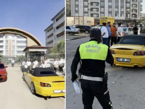 Dugun konvoyundaki drifte 156 bin tl para cezasi YdqK4vBS