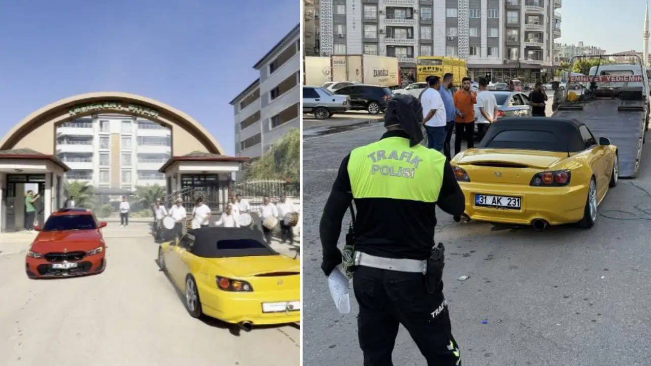 Düğün konvoyundaki drifte 156 bin TL para cezası Dugun konvoyundaki drifte 156 bin tl para cezasi YdqK4vBS