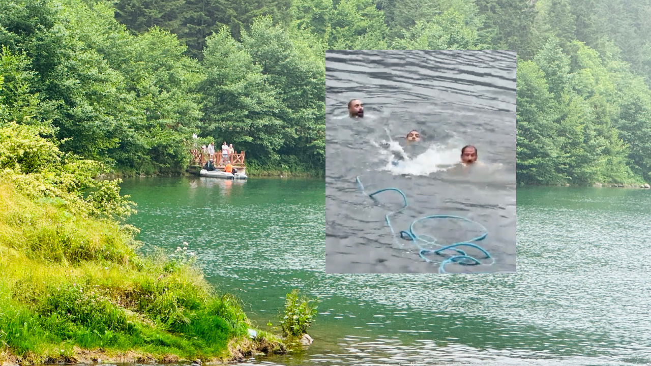 Uzungöl’de kaybolan turisti kurtarmak istediler: 2 kişi boğulma tehlikesi geçirdi Img